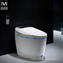 Bathroom Vanity Wc Toilets One Piece Kicking Automatic Flushing Washroom Smart Intelligent Wc Toile